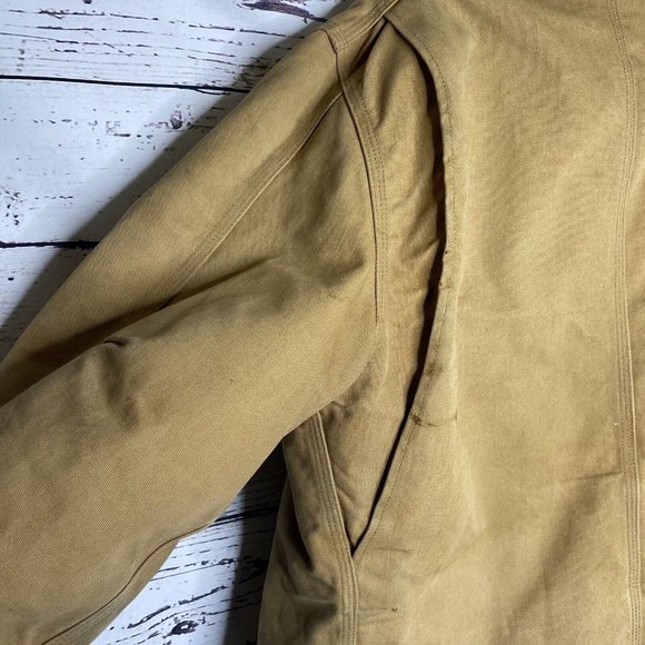 Carhartt Mens Vintage Duck Distressed Worn Workwear Jacket Chore Coat XXL - Picture 8 of 10
